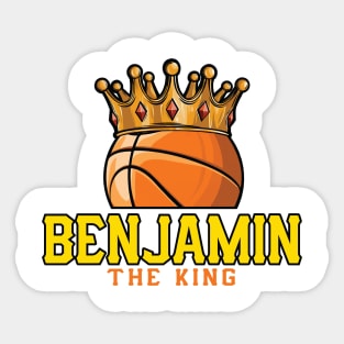 Benjamin The King Basketball Custom Player Your Name Sticker